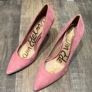Pink Suede Sam Edelman heels